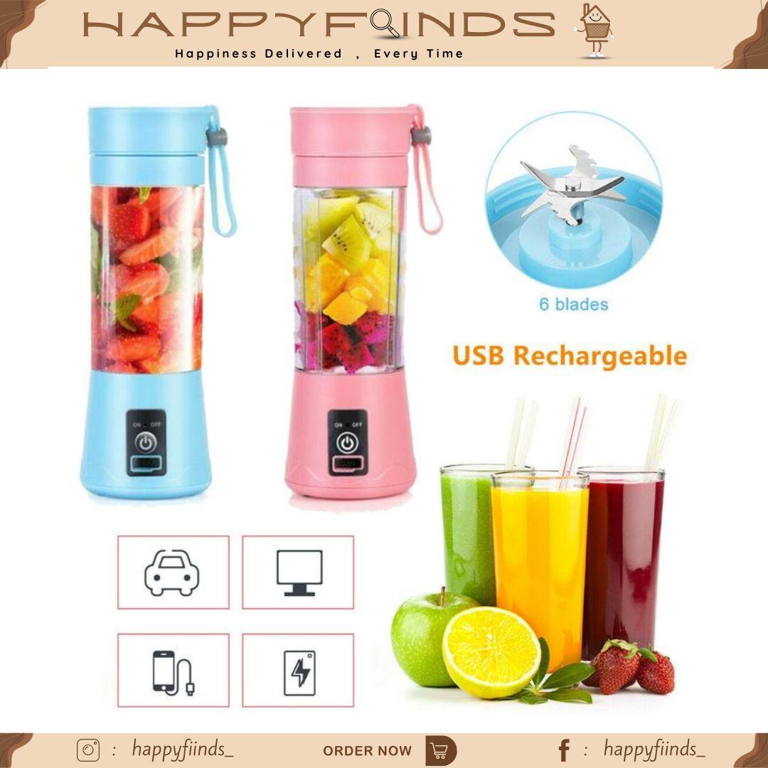 USB Rechargeable 6-Blade Blender Juicer Cup